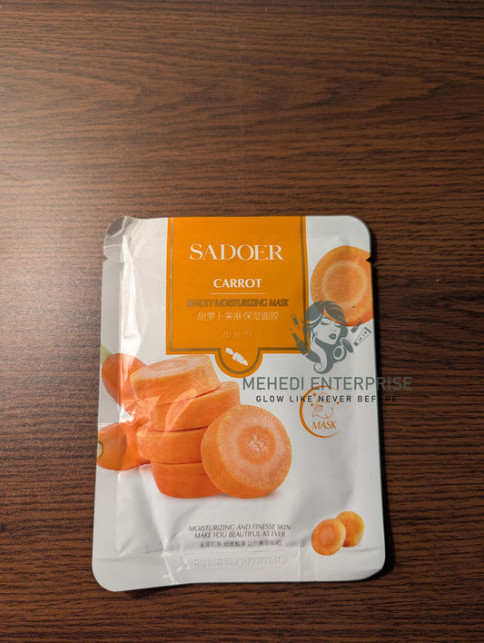 SADOER Carrot Beauty Moisturizing Sheet Mask
